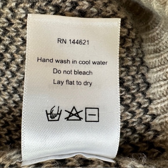 R13 Cashmere Hoodie Oversized Sweater Long Sleeve Leopard🌸 - Picture 15 of 16